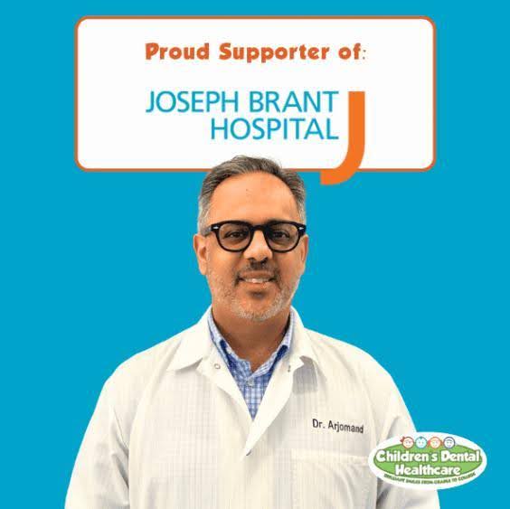 Dr. Arjomand from Children’s Dental Healthcare proudly supports Joseph Brant Hospital in providing quality care
